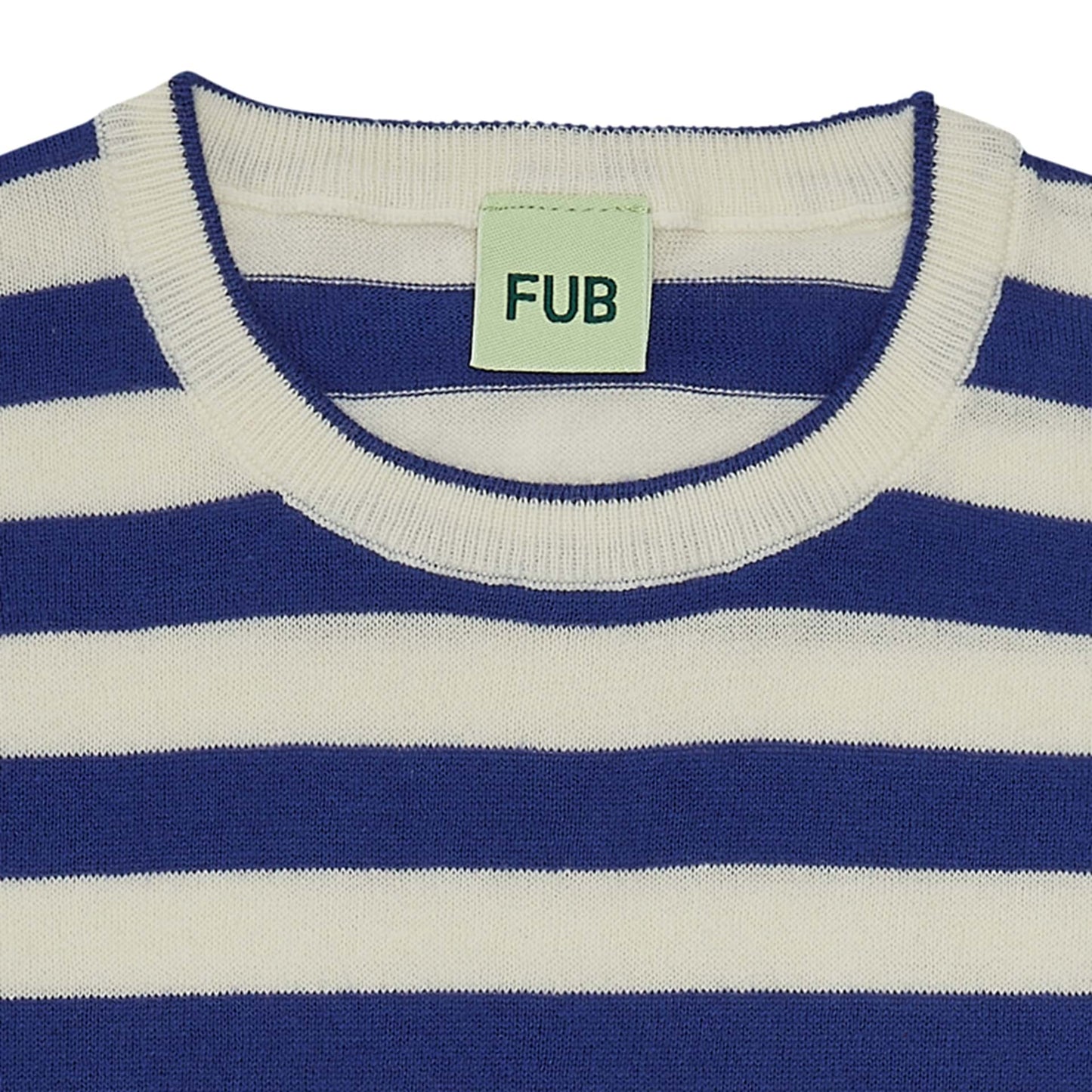 Fub T-Shirt, ecru/cobolt