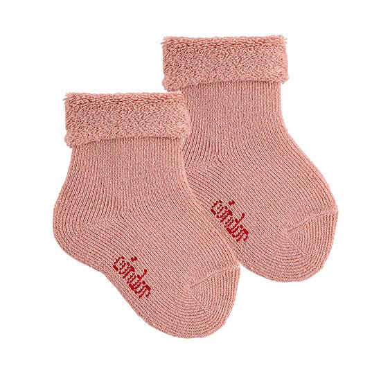Condor Wool terry short socks with folded cuff MAKE-UP-12333_964 - Lille Univers