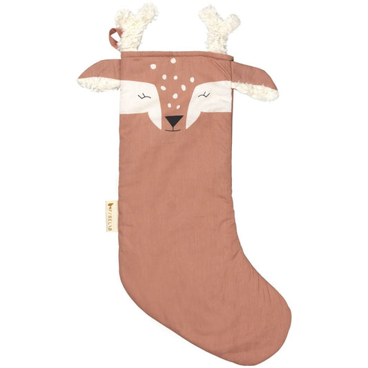 Fabelab CHRISTMAS STOCKING DEER - OLD ROSE- - Lille Univers