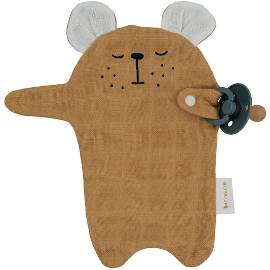 Fabelab PACIFIER CUDDLE - BEAR - OCHRE Regular price- - Lille Univers