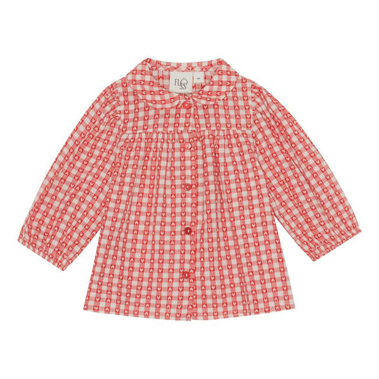 FLOESS ALLY SHIRT - HEART GINGHAM-F10190 - Lille Univers