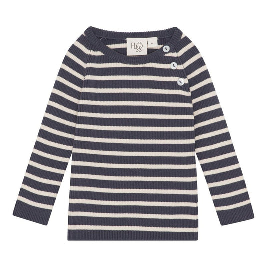 FLOESS FLYE SWEATER - WAVE/WARM COTTON-F1016074 - Lille Univers