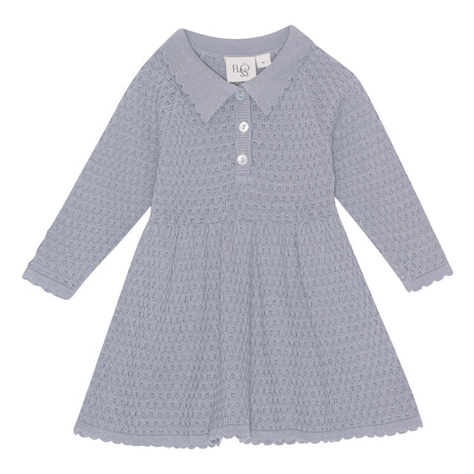 FLOESS NORA DRESS - MISTY BLUE-F10152 - Lille Univers