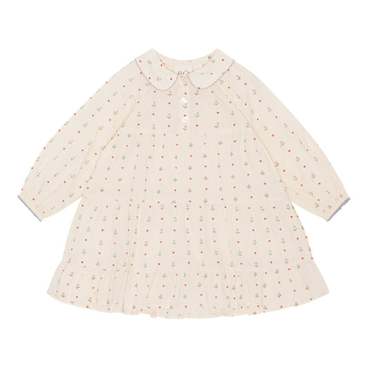 FLOESS WILMA DRESS - HEART PRINT-F1016027 - Lille Univers