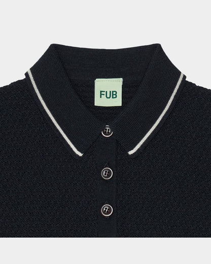 Fub 23aw Pique Polo DARK NAVY-3023aw-darknavy - Lille Univers