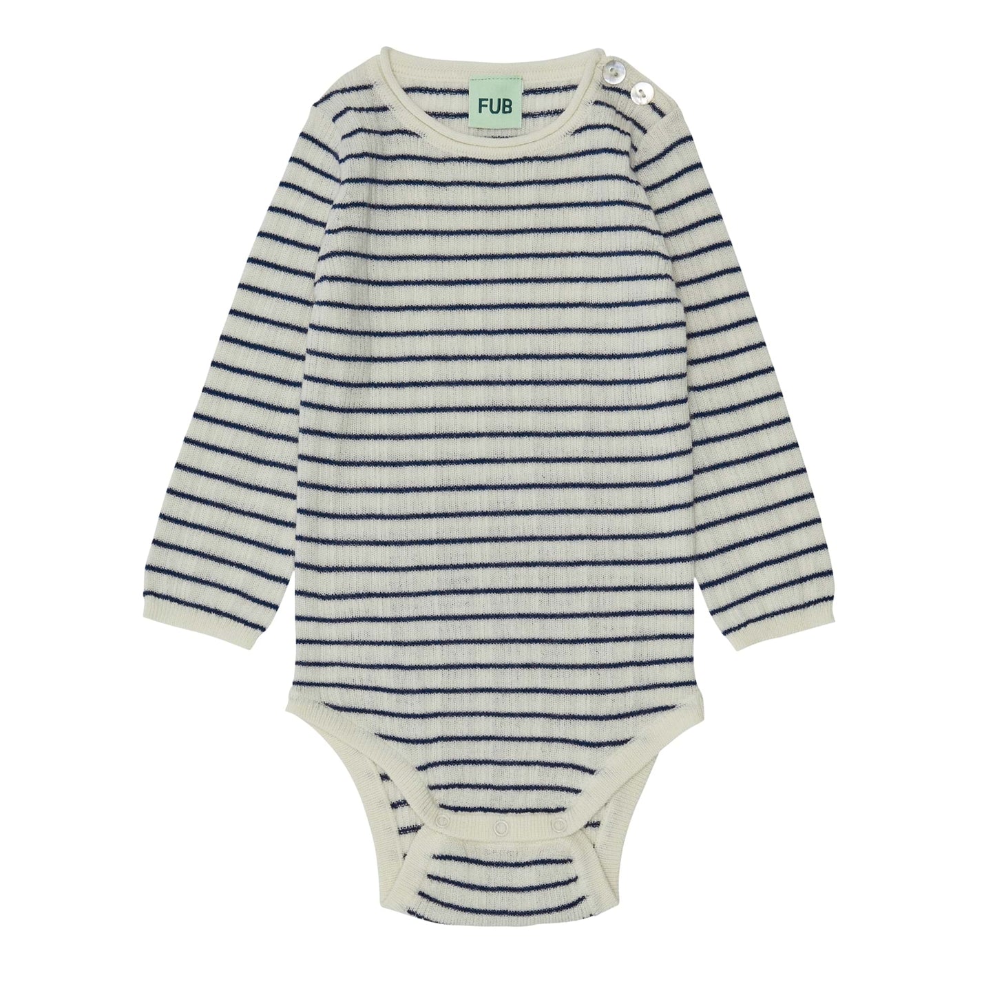 Fub Baby Rib Body, ecru/royal blue-4023AW-ECRUROYALBLUE - Lille Univers