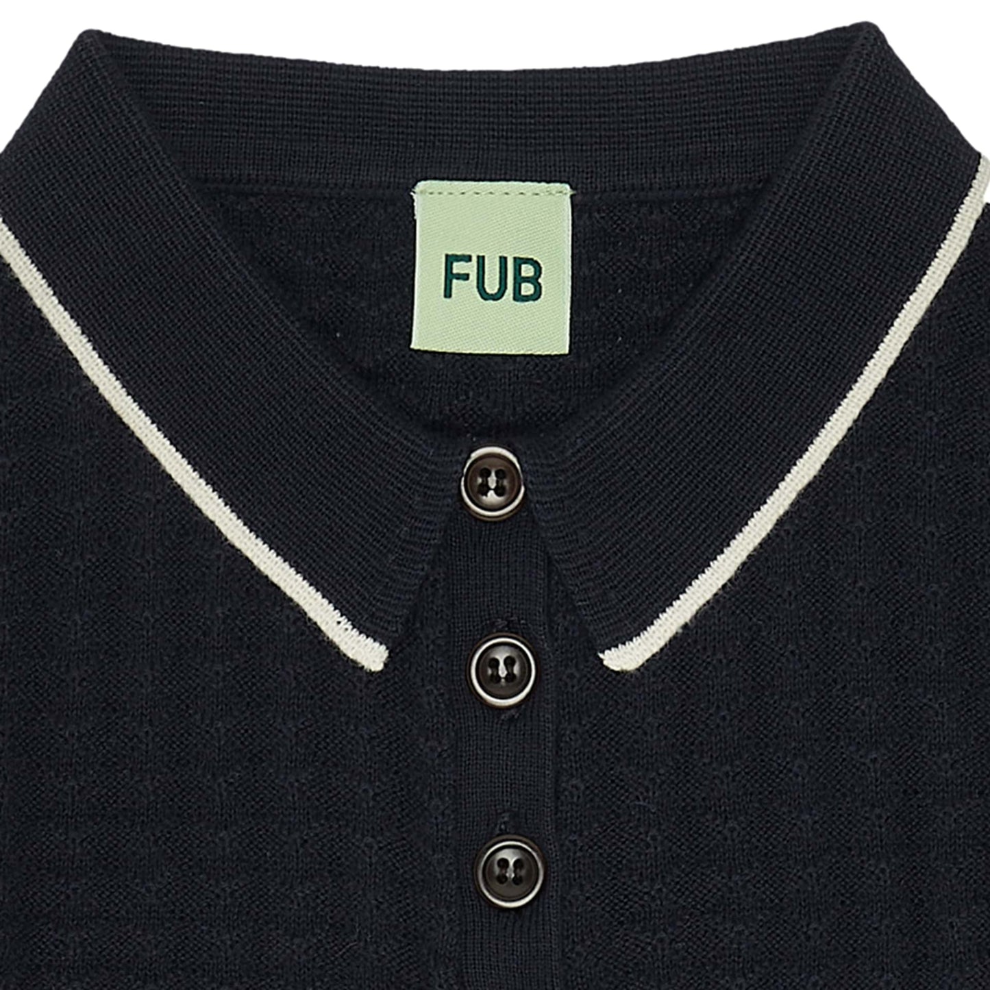 Fub Long Sleeve Polo, dark navy - 2923SS - darknavy - Lille Univers