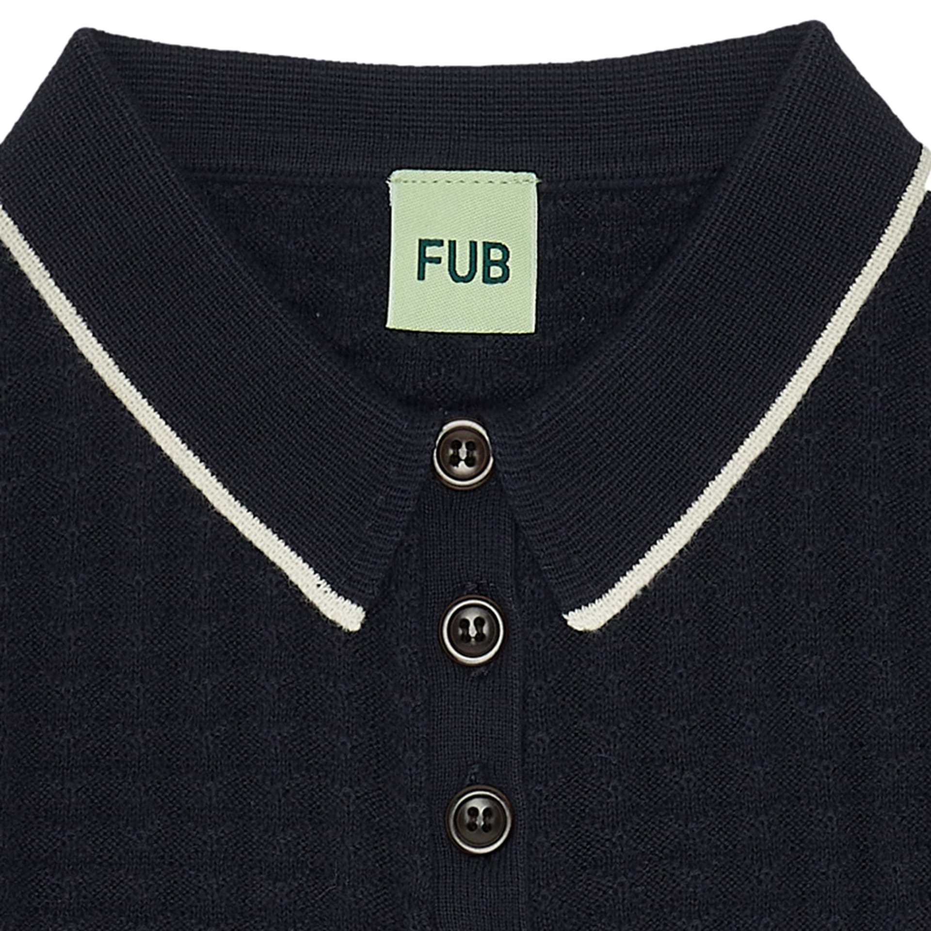Fub Long Sleeve Polo, dark navy - 2923SS - darknavy - Lille Univers