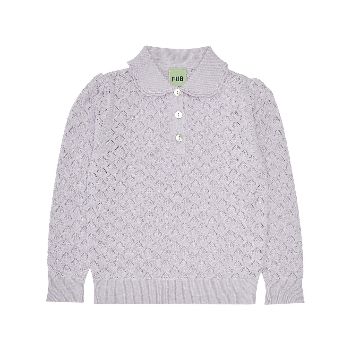 Fub Pointelle Blouse, ametyst - 3023ss - ametyst - Lille Univers