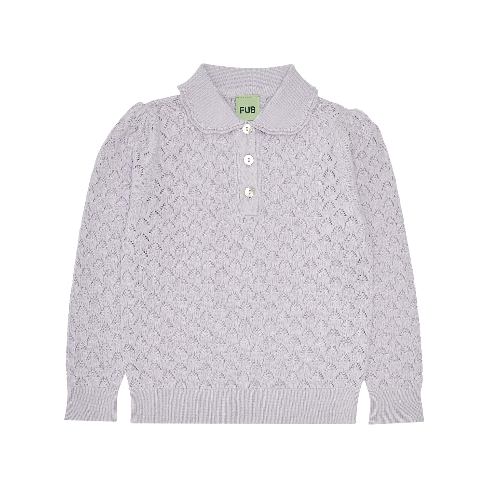 Fub Pointelle Blouse, ametyst - 3023ss - ametyst - Lille Univers