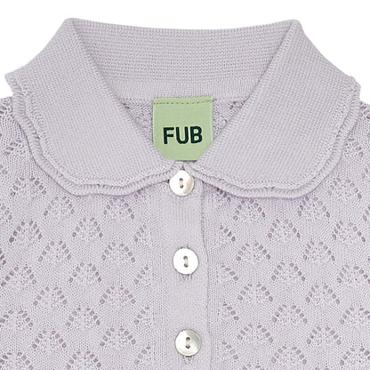 Fub Pointelle Blouse, ametyst - 3023ss - ametyst - Lille Univers