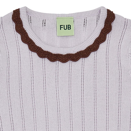 Fub Pointelle Dress ametyst - 2023ss - ametyst - Lille Univers