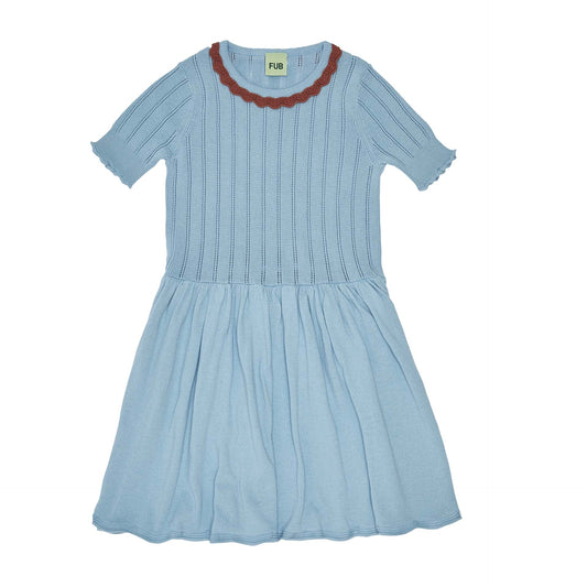 Fub Pointelle Dress, glacier - 2023SS - GLACIER - Lille Univers