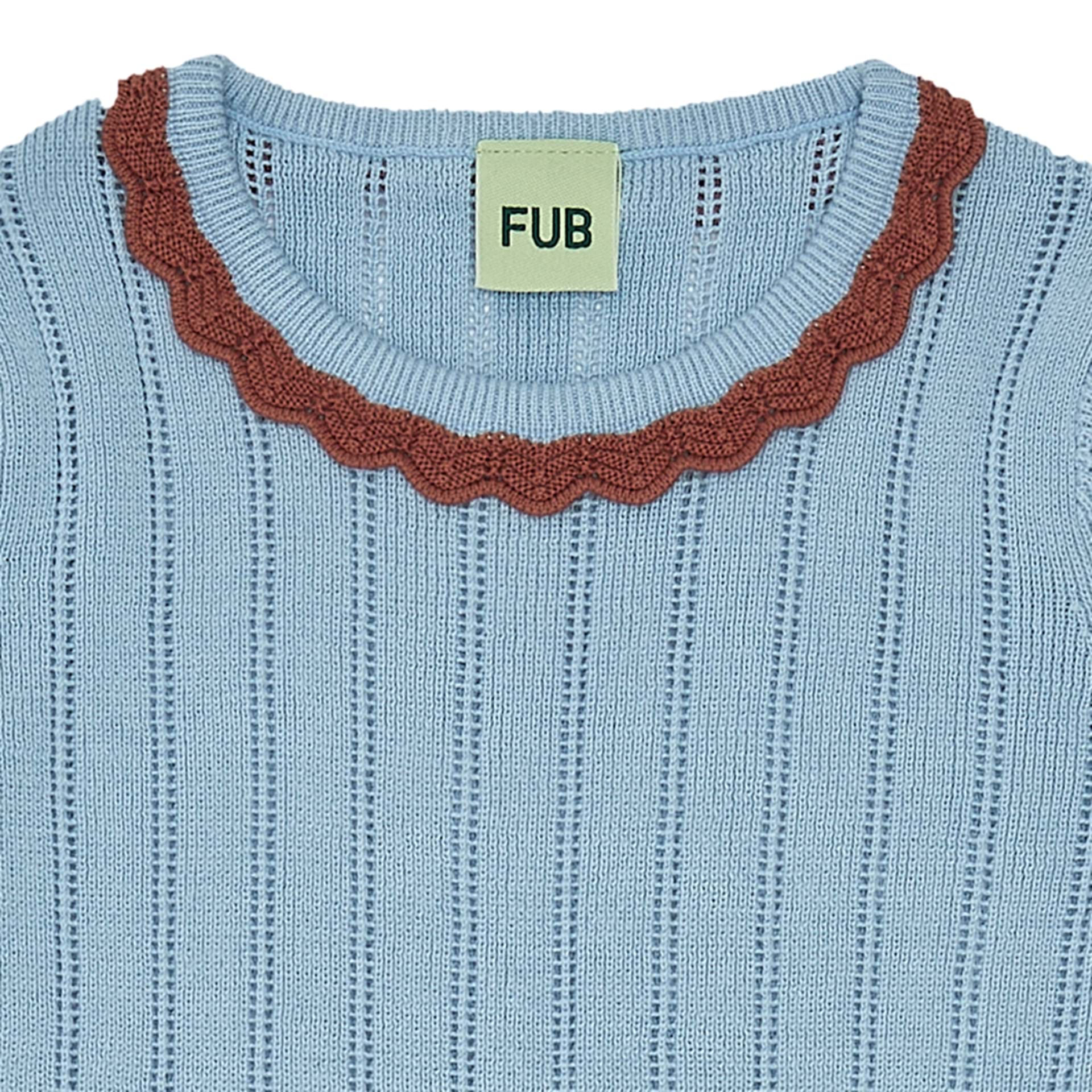 Fub Pointelle Dress, glacier - 2023SS - GLACIER - Lille Univers