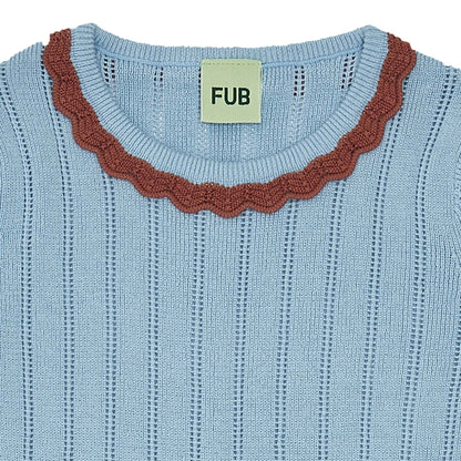 Fub Pointelle Dress, glacier - 2023SS - GLACIER - Lille Univers