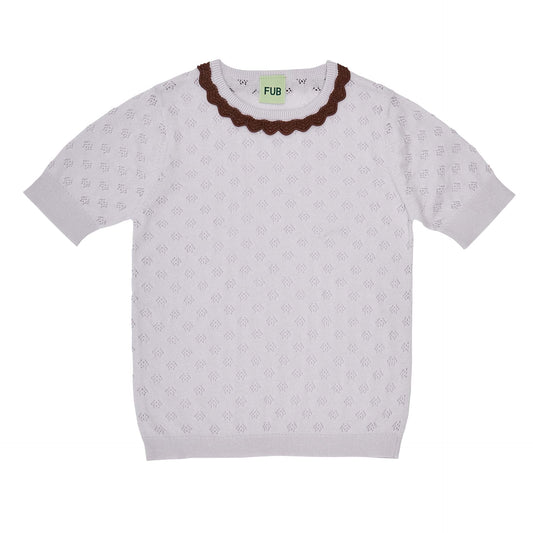 Fub Pointelle T-Shirt, ametyst-0723SS-ametyst - Lille Univers