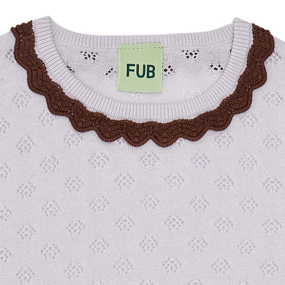 Fub Pointelle T-Shirt, ametyst-0723SS-ametyst - Lille Univers
