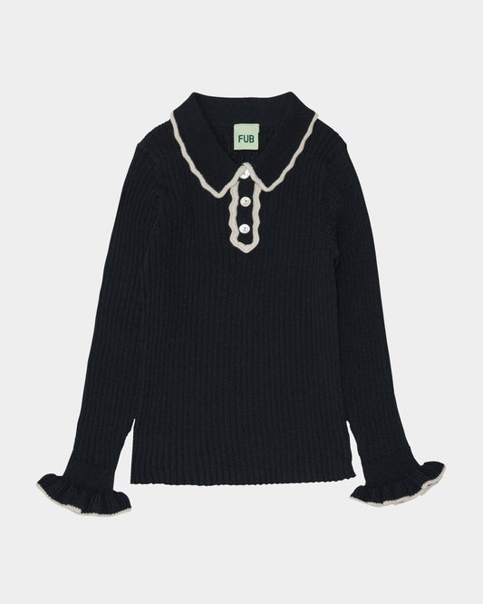 Fub Rib Polo Dark Navy-0723aw-darknavy - Lille Univers