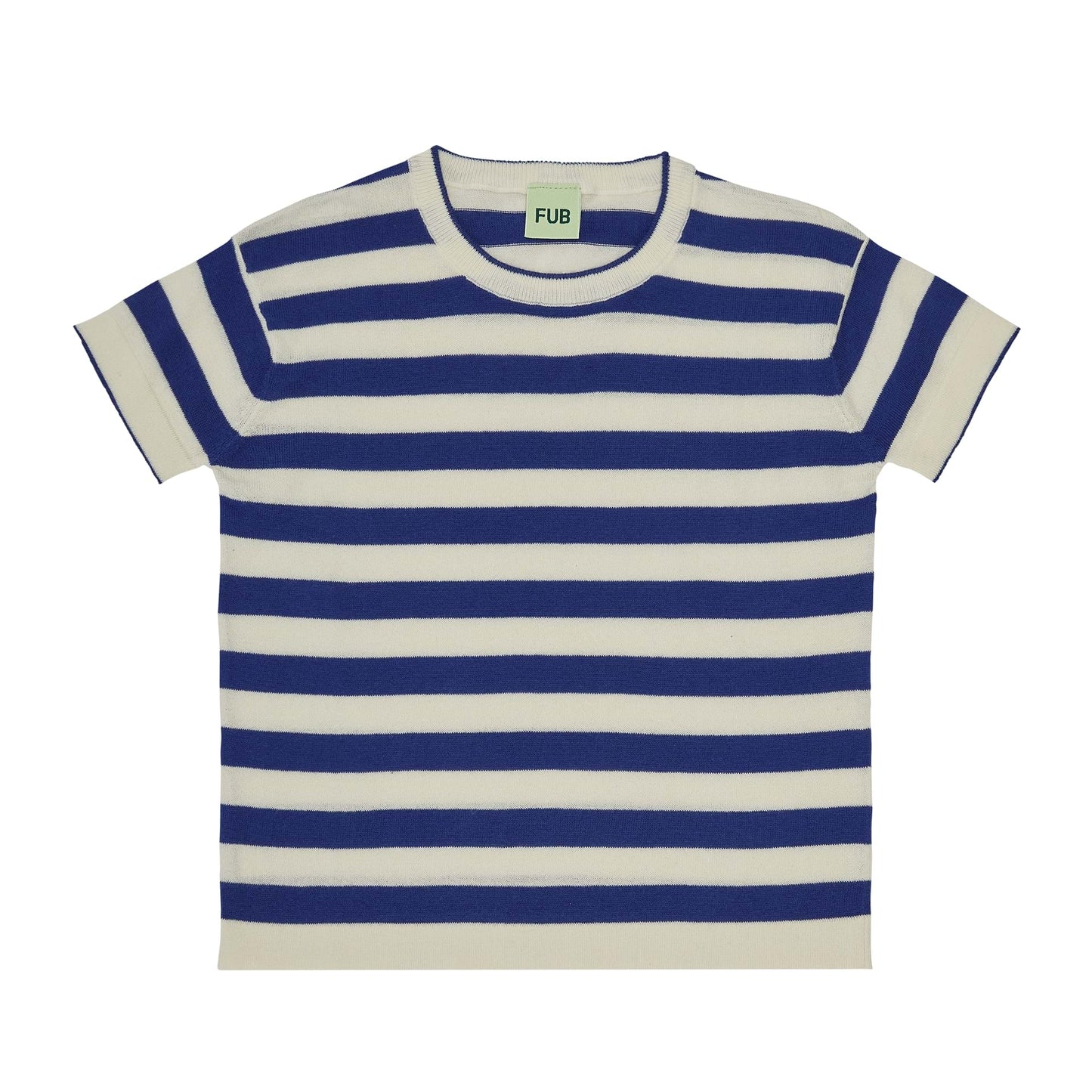 Fub T-Shirt, ecru/cobolt - 0223SS - ECRUCOBOLT - Lille Univers