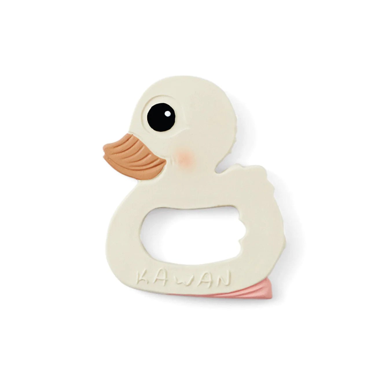 HEVEA KAWAN DUCK TEETHER IN NATURAL RUBBER- - Lille Univers