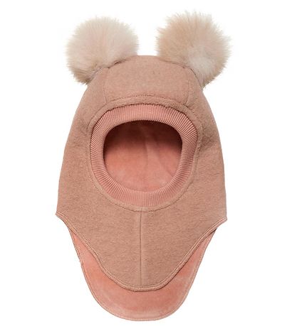 HUTTEliHUT - Balaclava W. Alpaca Pompoms Rose Melange-6153-5038 - Lille Univers