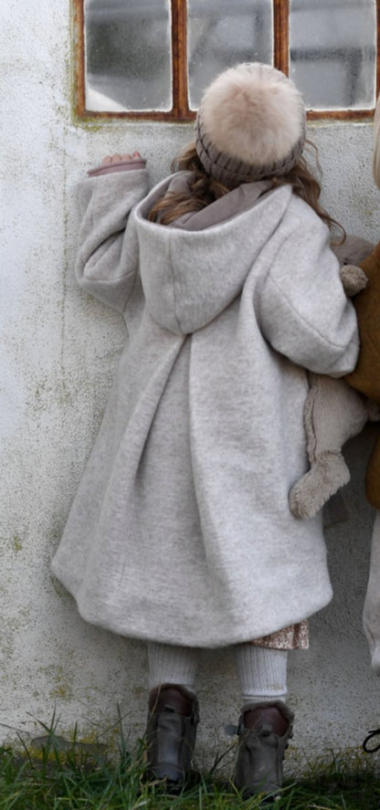 Huttelihut Poohx coat dobble layer wool - Sand