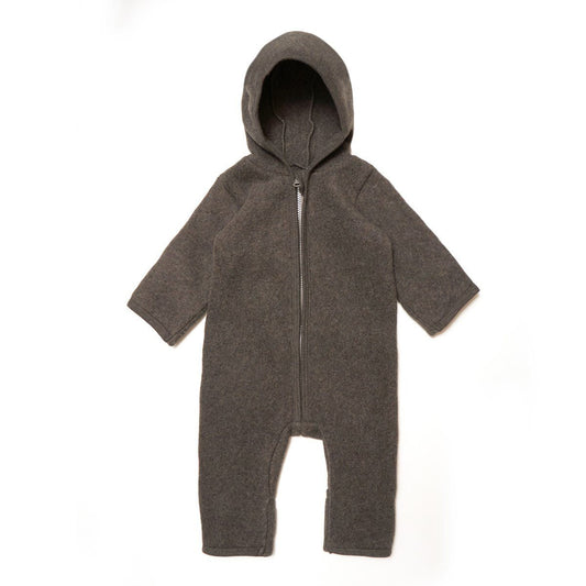 Huttelihut Pram Suit Cotton Fleece Brown