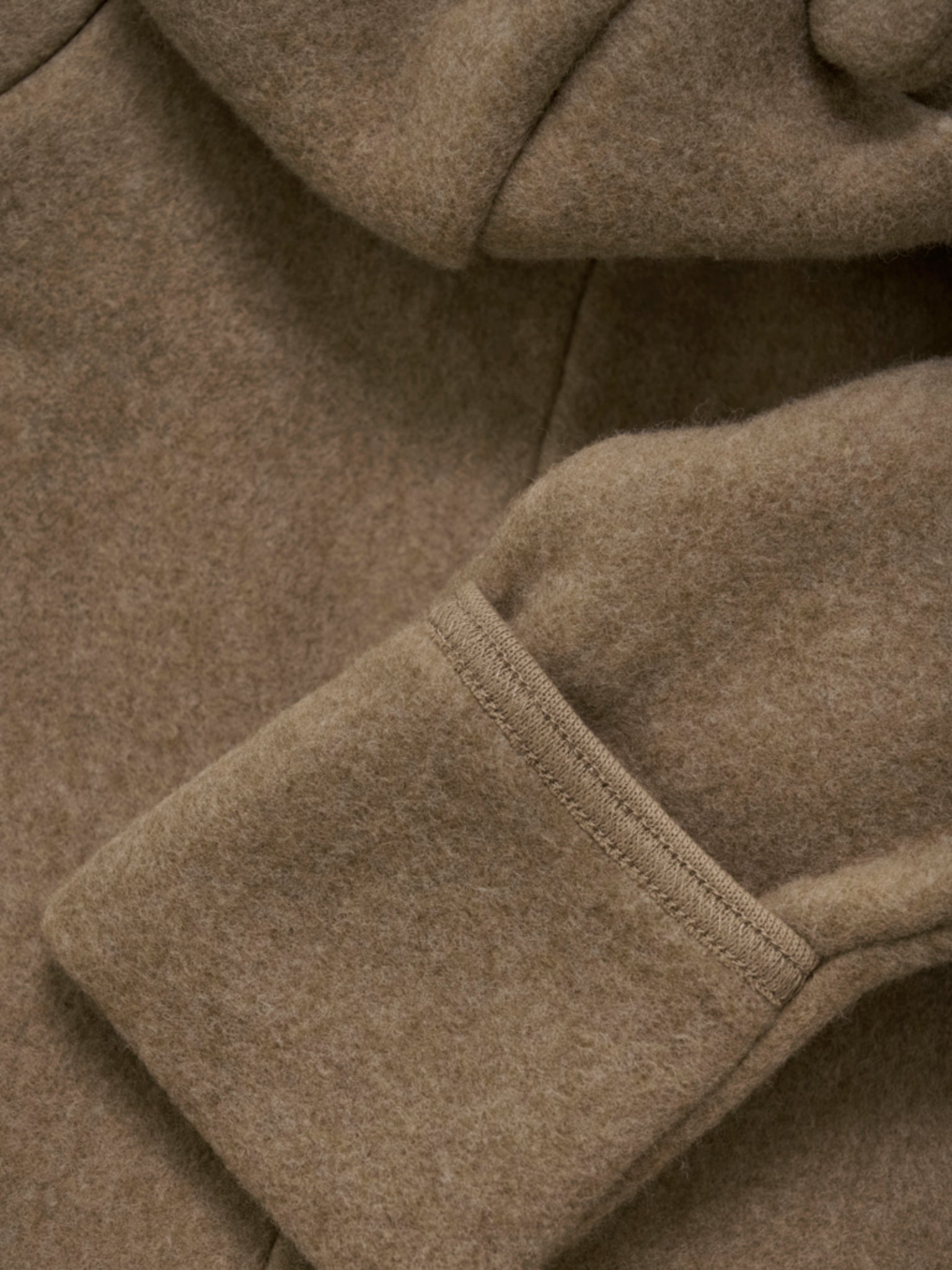 HUTTEliHUT - Pram Suit Ears Cot. Fleece (S) Color: 2564 - Molé Melange-480315-2564 - Lille Univers