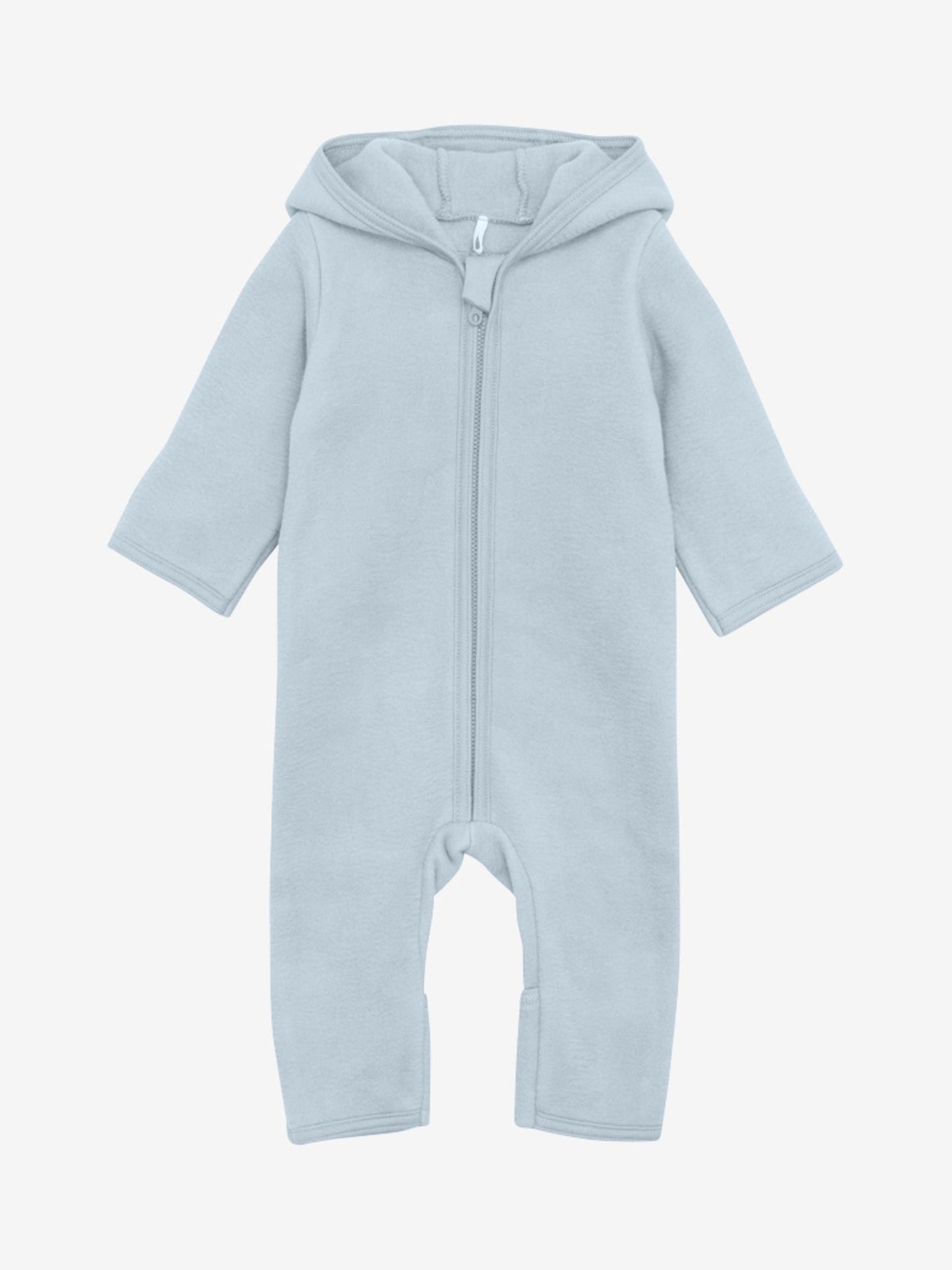 HUTTEliHUT - Pram Suit Ears Cot. Fleece (S)  Color: 7155 - Celestial Blue