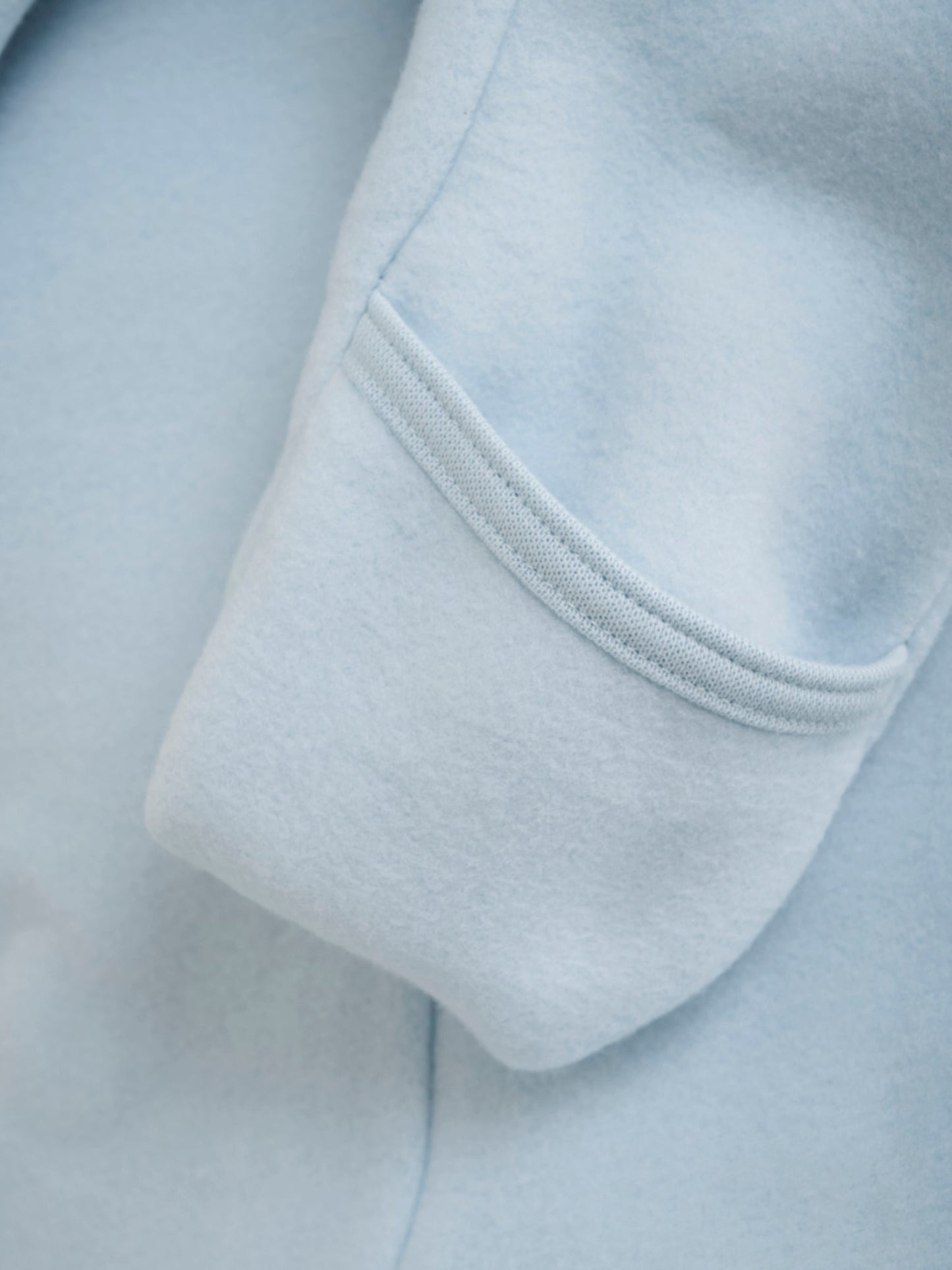 HUTTEliHUT - Pram Suit Ears Cot. Fleece (S)  Color: 7155 - Celestial Blue