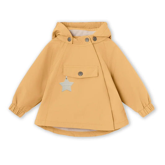 MINI A TURE MATWAI spring softshell jacket. GRS Taffy yellow