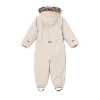 MINI A TURE MATWISTI FLEECE LINED SNOWSUIT FUR. GRS Angora cream