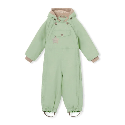 MINI A TURE MATWISTO FLEECE LINED SPRING COVERALL. GRS Dusty light green
