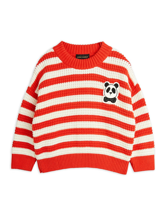 MINI RODINI PANDA KNITTED SWEATER