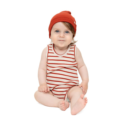 MINIMALISMA BORNHOLM SILK BODY Poppy Stripes