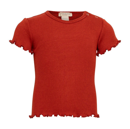 MINIMALISMA Silk T-shirt Pumice Poppy Red