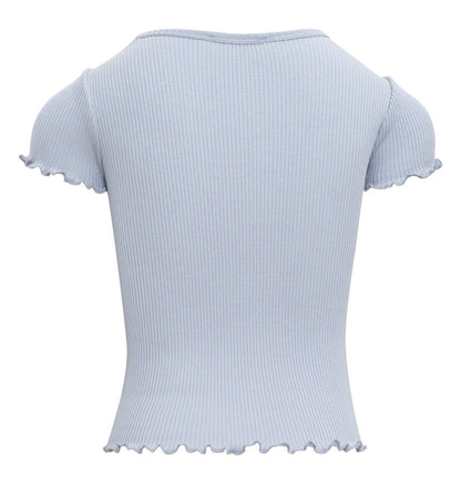 MINIMALISMA Silk T-shirt Blomst  2-6Y Clearwater