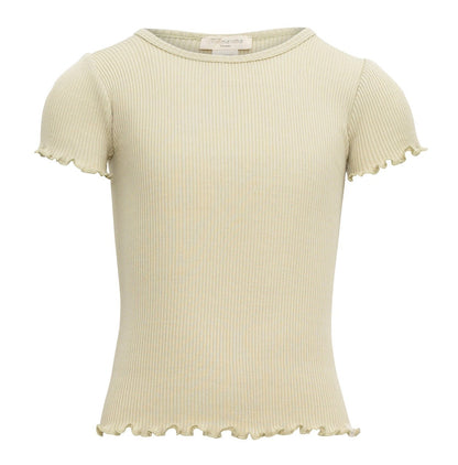 MINIMALISMA Silk T-shirt Blomst  2-6Y Pear Sorbet