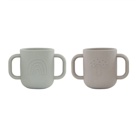 OYOY MINI Kappu Cup - Pack of 2 - Clay / Pale Mint