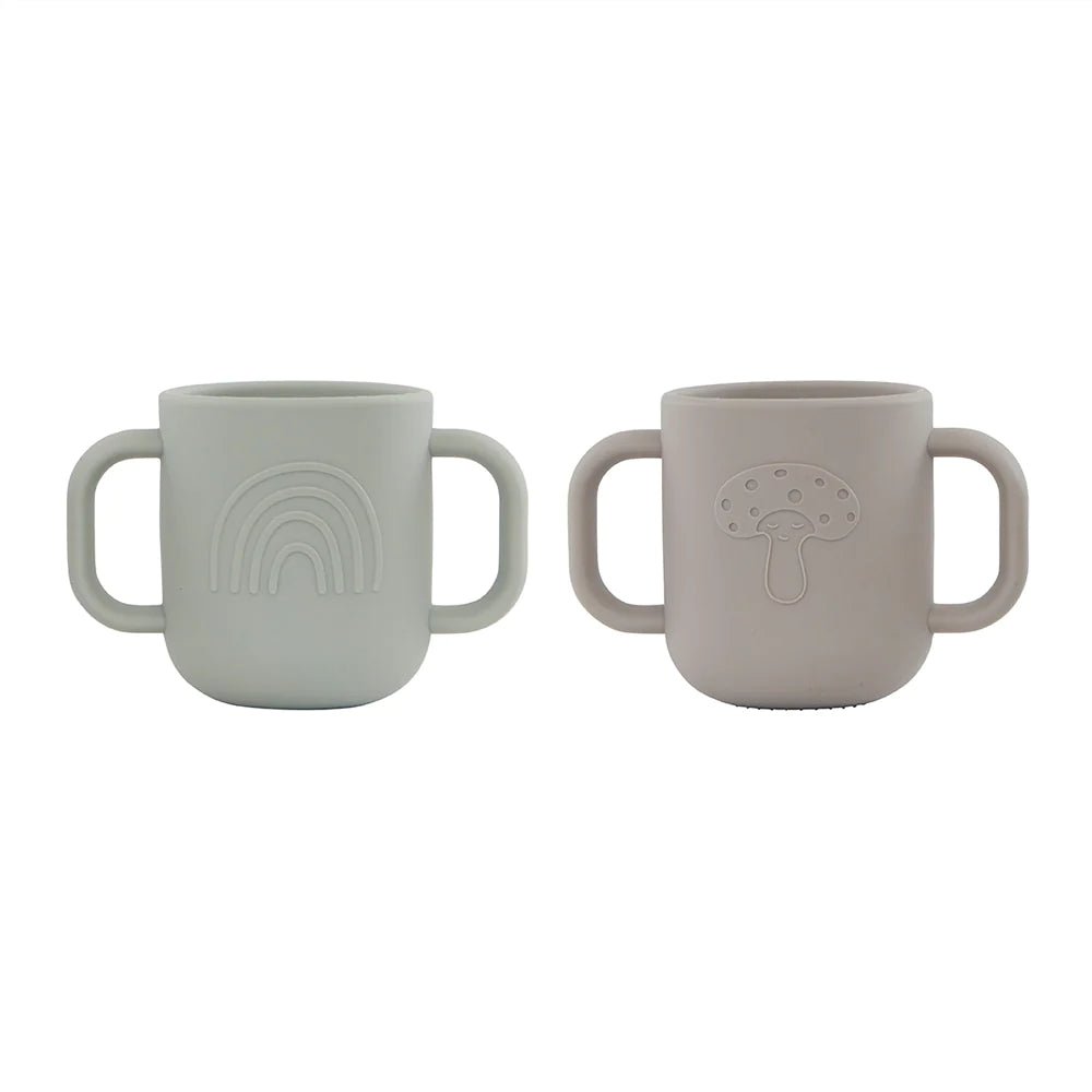 OYOY MINI Kappu Cup - Pack of 2 - Clay / Pale Mint