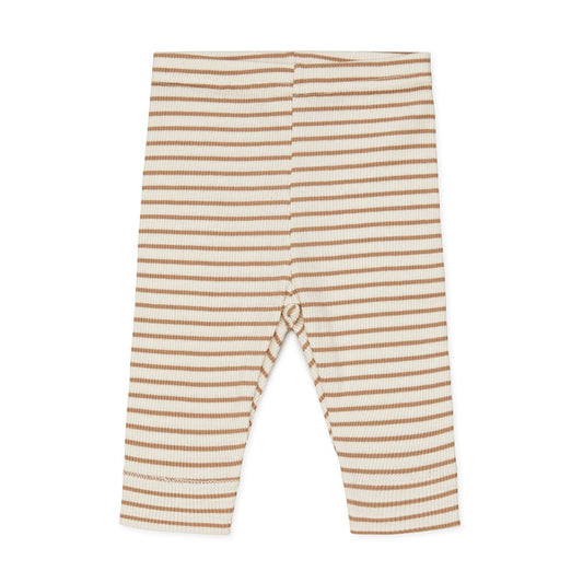 Popirol POESME BABY LEGGINGS - STRIPED NOUGAT-3-231-093 - Lille Univers