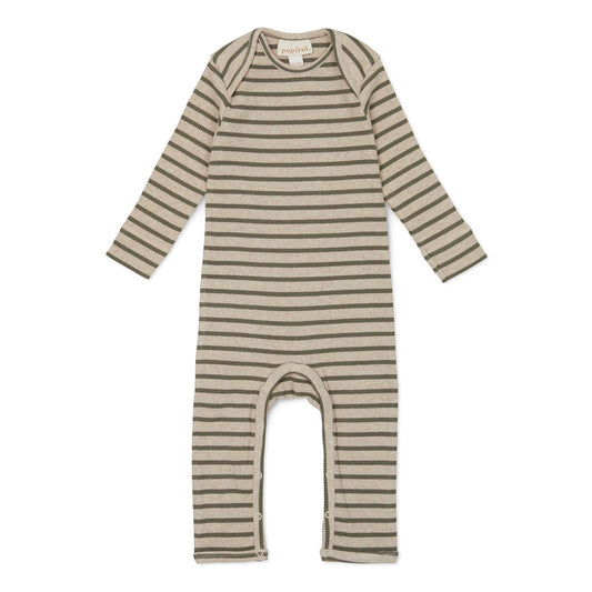 Popirol Pohise Baby Jummpsuit Striped Forest-23-127 - Lille Univers