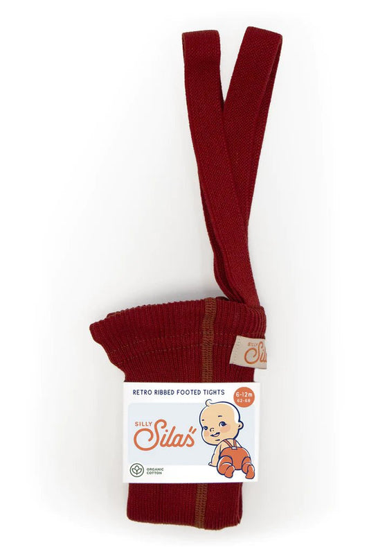 Silly Silas Footed Maple Leaf Cotton Tights-MCMPLEAF_COTTON - Lille Univers