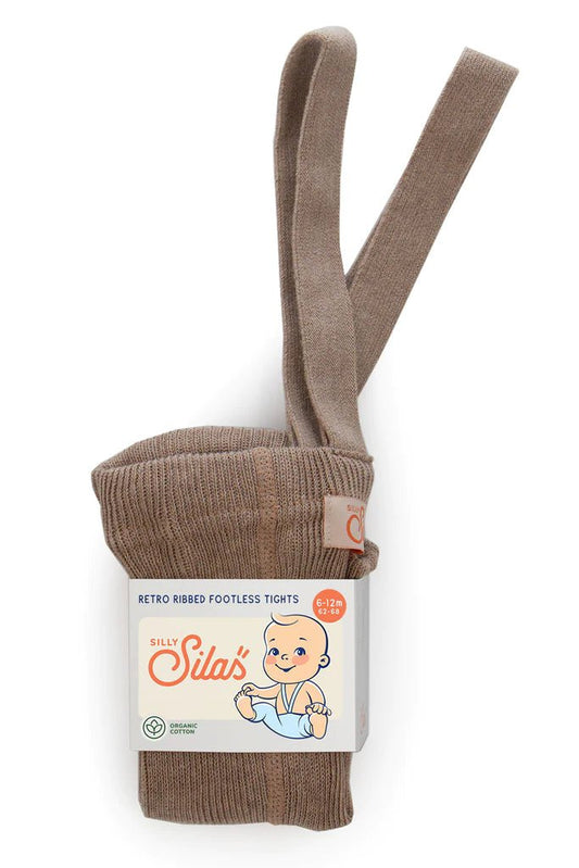 Silly Silas Footless Cocoa Blend Cotton Tights-FLCOCOA_COTTON - Lille Univers