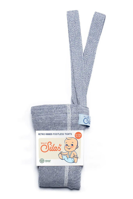 Silly Silas Footless Marshmallow Sky Cotton Tights-FLMSKY_COTTON - Lille Univers