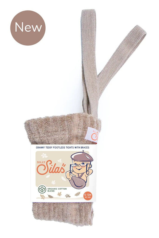 Silly Silas Granny Teddy Peanut Blend Footless Tights-TGFPEAN_COTTONBLEND - Lille Univers