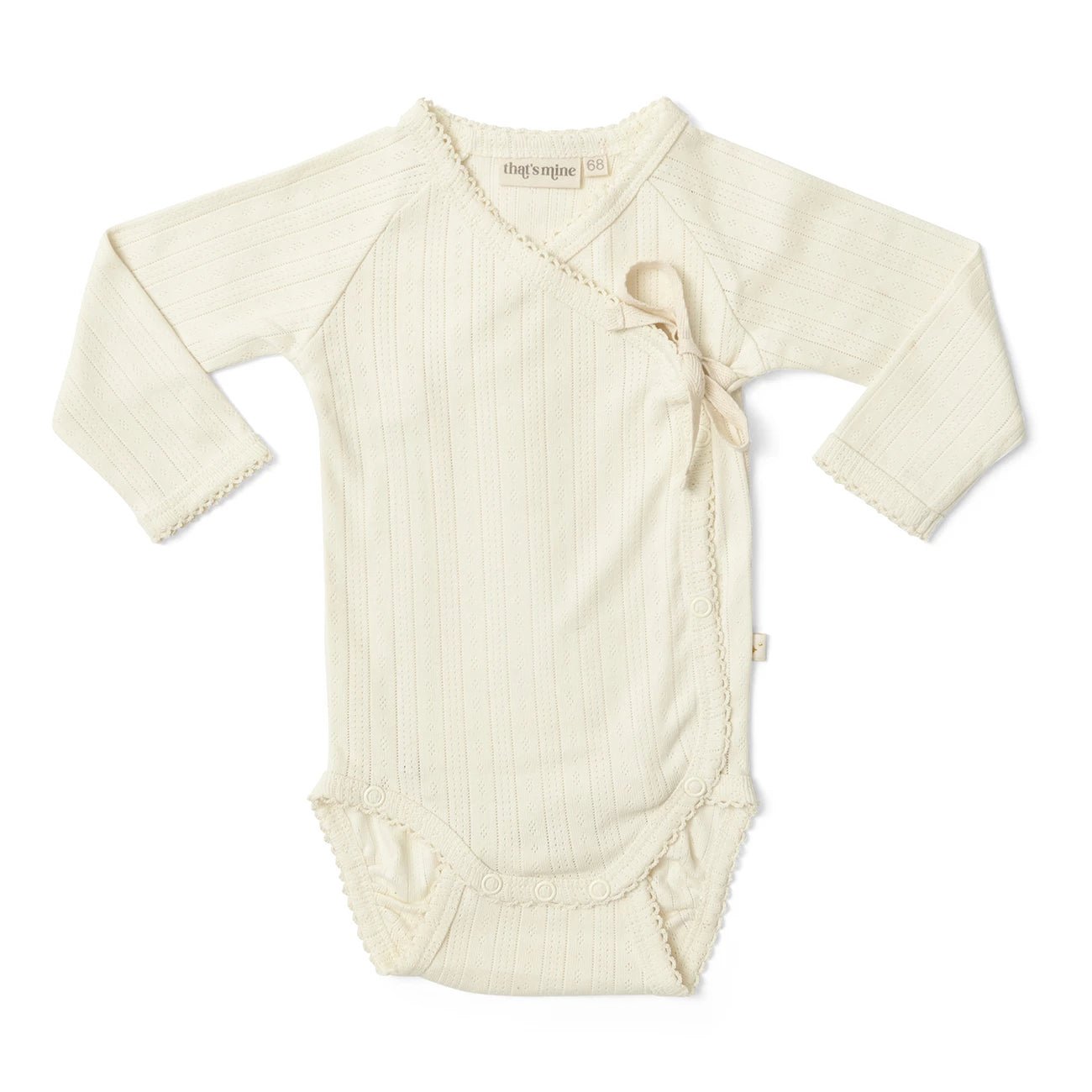 That's mine Ava wrap baby body – Antique white-AWB50 - Lille Univers